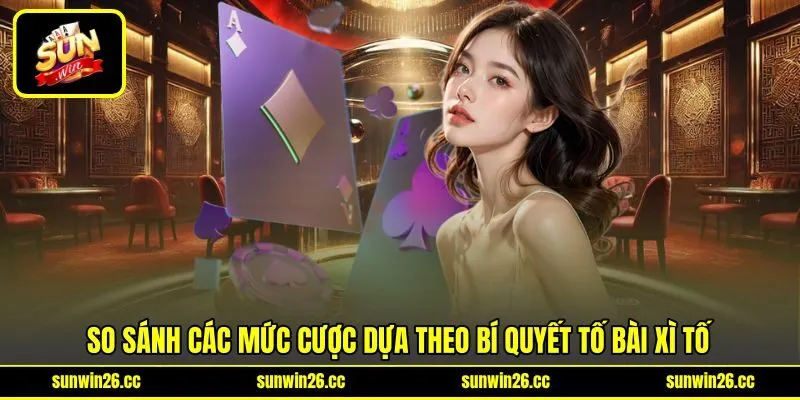 So sánh các mức cược dựa theo bí quyết tố bài xì tố So sánh các mức cược dựa theo bí quyết tố bài xì tố