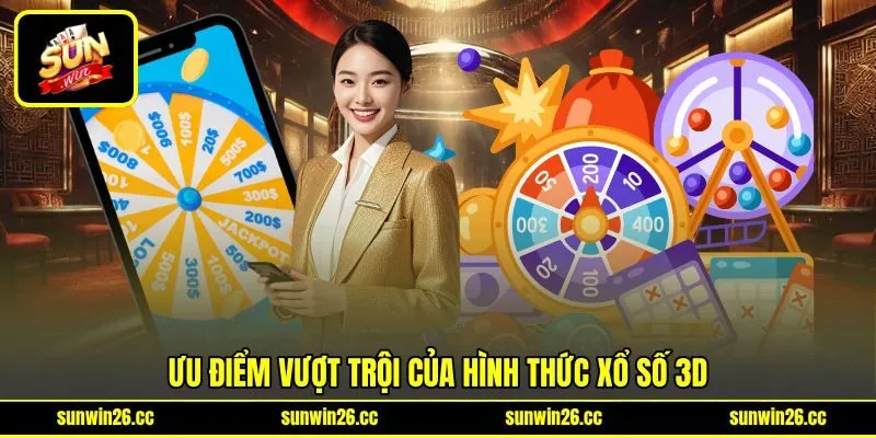 Ưu điểm vượt trội của hình thức xổ số 3D Ưu điểm vượt trội của hình thức xổ số 3D